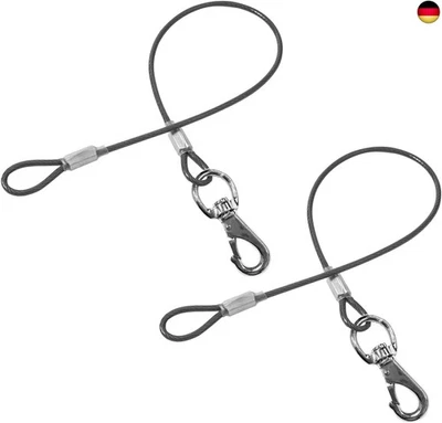 Mi Metty 2Pack Hundeleine Verlängerungsseil Kausicherfest Metall Kabel