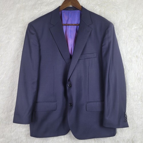 Marco Valentino 42S Navy Blue Wool Cashmere Blazer Coat Abito Sartoriale Luxury