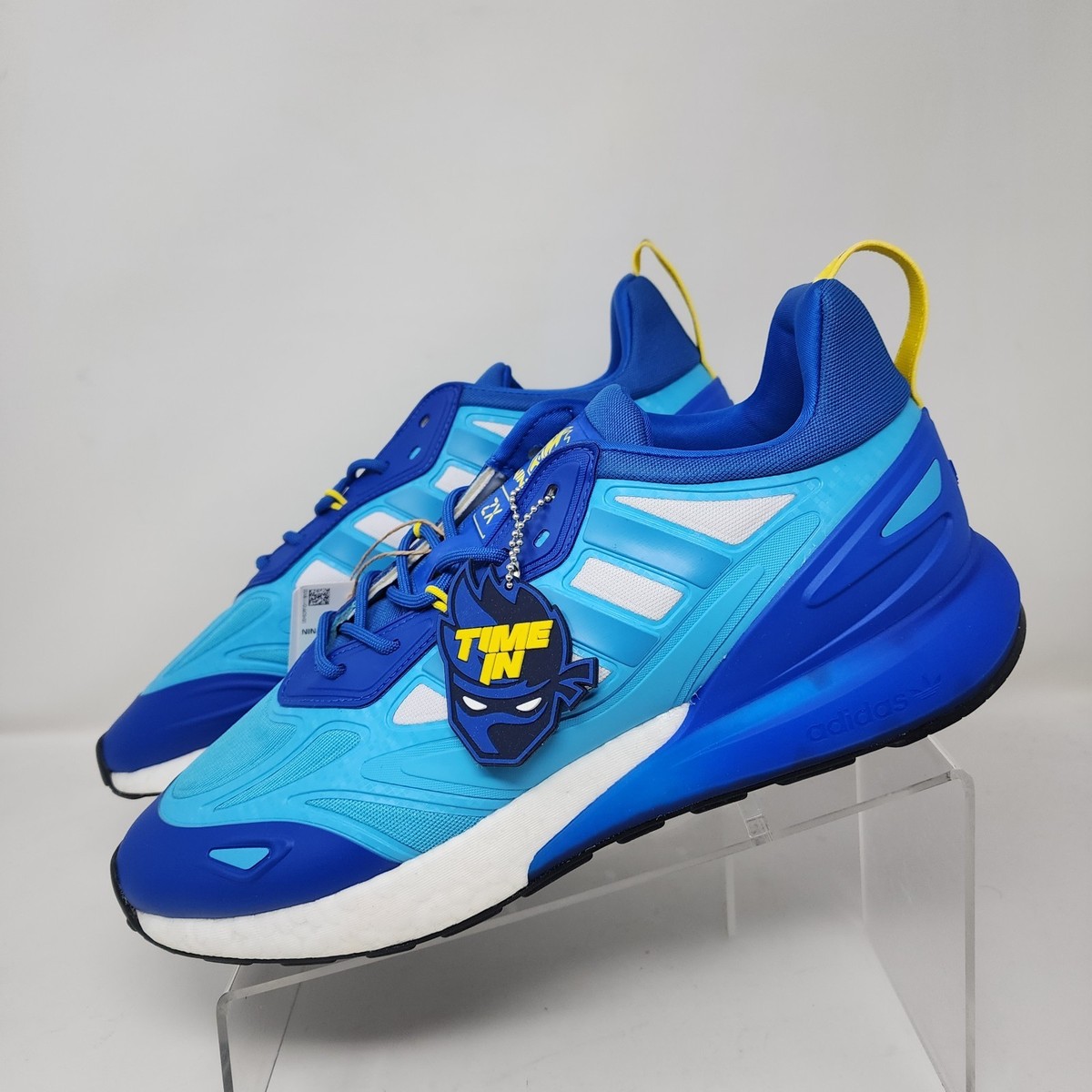 Adidas Originals Running Shoes Mens 9.5 Blue Ninja ZX 2K Boost
