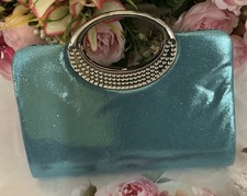 Small Vintage Shiney Green Evening Clutch