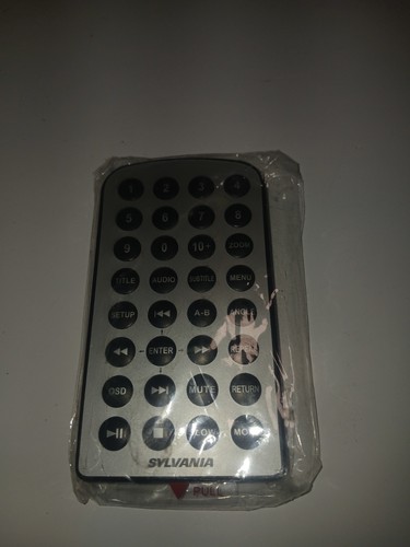 Sylvania SDVD8791 Portable DVD Remote Control Silver OEM Genuine - Picture 3 of 3