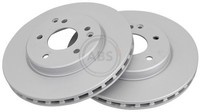 2X Bremsscheibe A.B.S. 16448 FüR Mercedes Klasse CLK S210 SLK W203 CLC W202 W210