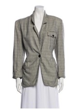Christian Dior Authentic Black White Long Sleeve Blazer Jacket 12 Large