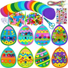 24-Piece Easter Egg Craft Kits - Fun DIY Decorations for Kids' Activities