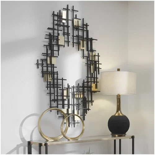 Uttermost 04305 Reflection Set 58" x 19" Abstract Industrial - Gold - Picture 4 of 4