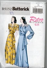 Butterick B5152  pattern, retro robe  size 8-14 Retro '48 Uncut factory folded