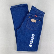 New Wrangler Jeans 14MWZ Womens 9x32 Slim-Fit Cowboy Cut Blue Denim Rodeo Work