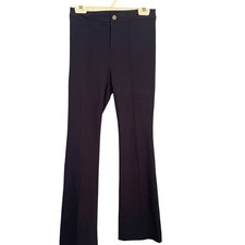 Nine West Womens Kick Flare Dress Pants Career Work Dark Blue