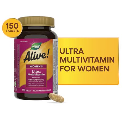 Worldwide 2 X Nature's Way Alive! Women's Ultra Multivitamin - Vitamins C-D3-B