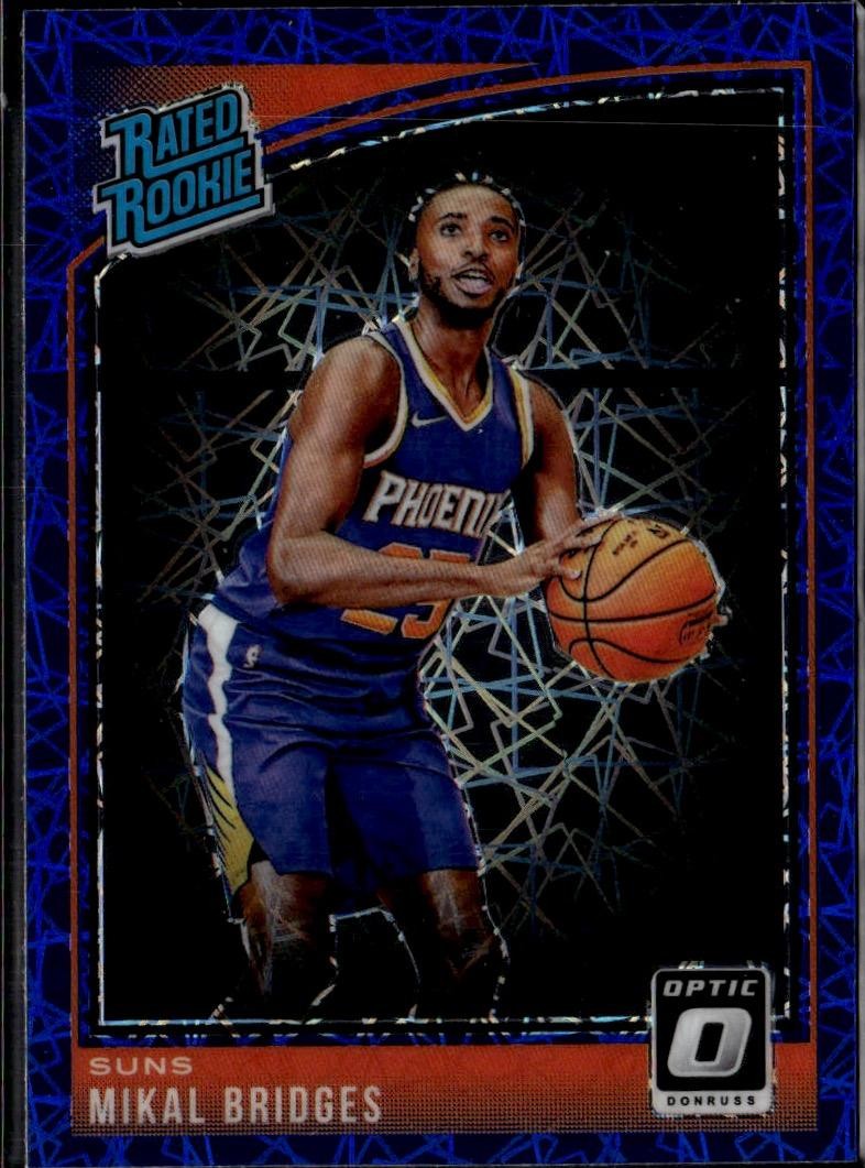2018-19 Donruss Optic #200 Mikal Bridges Blue Velocity