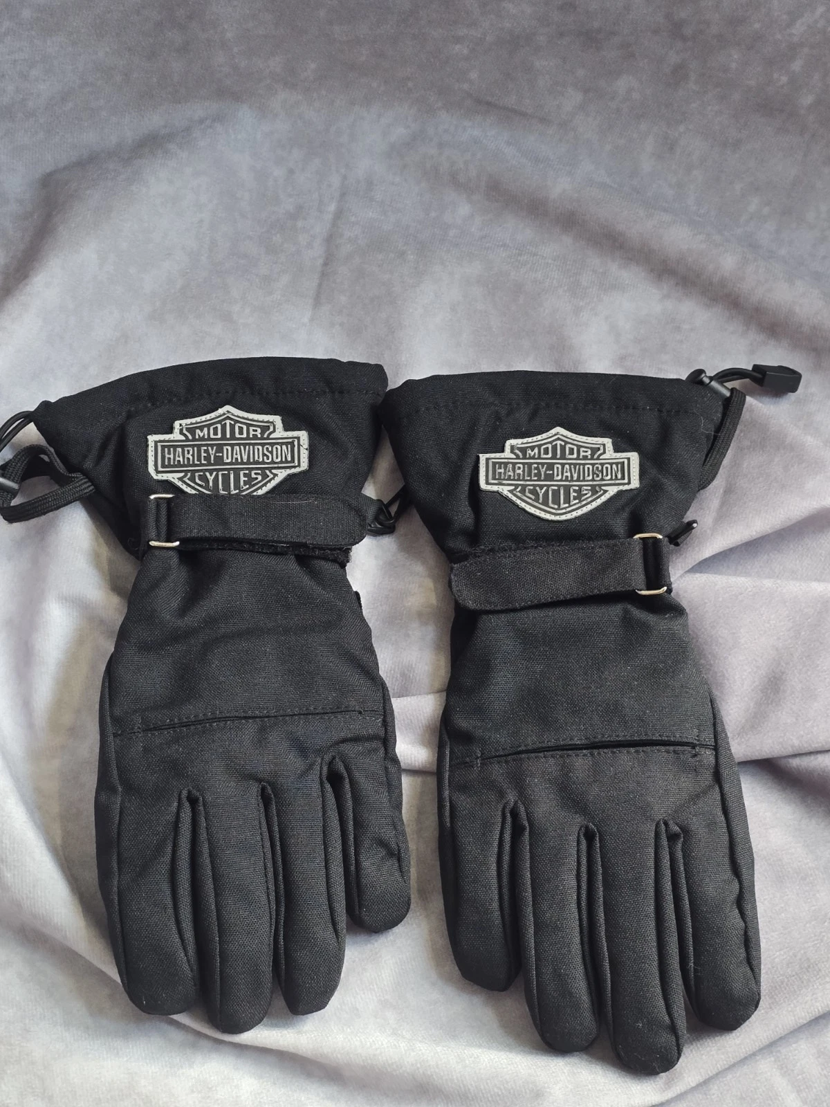Harley Davidson Women's Sz SMALL Nylon Gortex Gloves Waterproof Warm Motorcycle