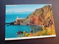 Vintage UK Postcard, Devon, Hartland Point, Lighthouse, Unposted
