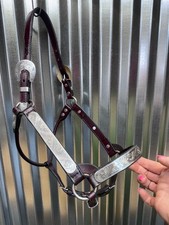 Circle Y STERLING SILVER Western Show Horse Halter ~ FULL SIZE