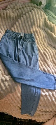 Vintage 90's Brittania High Rise Baggy 100% Cotton Denim Mom Jeans Women's Sz 10
