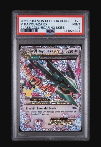 Pokémon Celebrations PSA 9 M Rayquaza EX 76/108