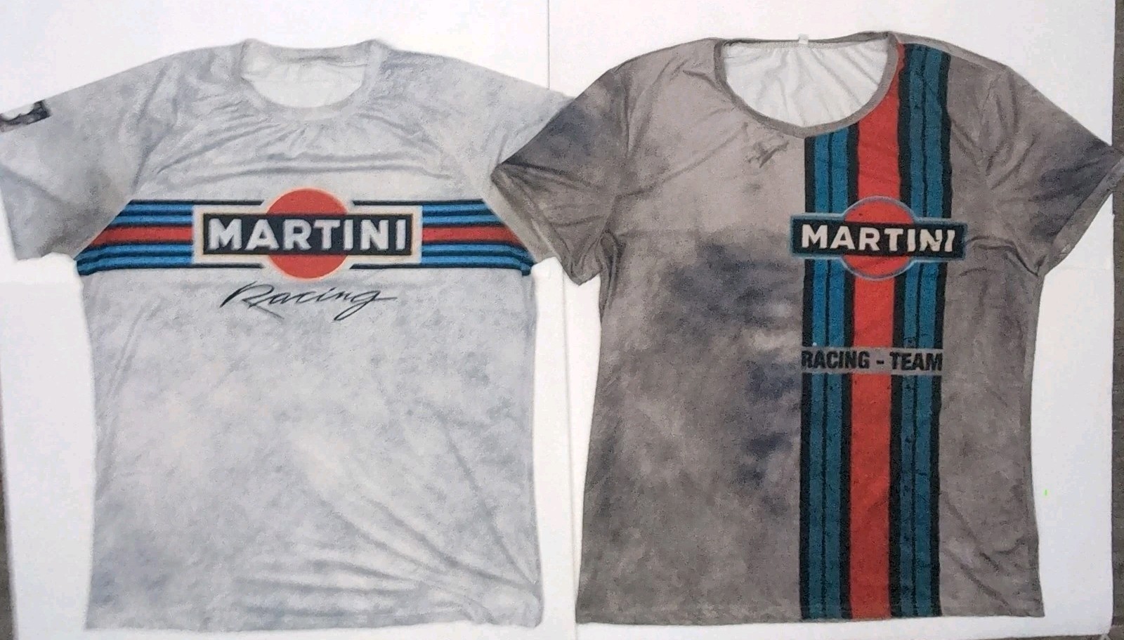 Porsche Martini Team Racing Pit T-Shirt Mens XL Crew Neck Retro Sebring Lot of 2