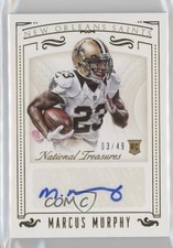 2015 National Treasures Rookie Signatures Gold 3/49 Marcus Murphy #142 Auto 00jz