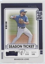 2021 Panini Contenders Season Ticket Blue Brandon Lowe #45 0b3