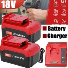 2-Pack 8.0Ah Lithium Battery for Porter Cable 18Volt PC18BLX PC18BL OR Charger