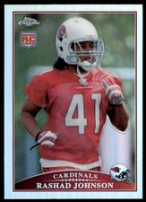 2009 Topps Chrome Refractor Rashad Johnson Rookie Arizona Cardinals #TC201