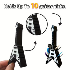Guitar Pick Holder with 10 Slots, a Trendy and Fashionable Guitar Accessory - UK
