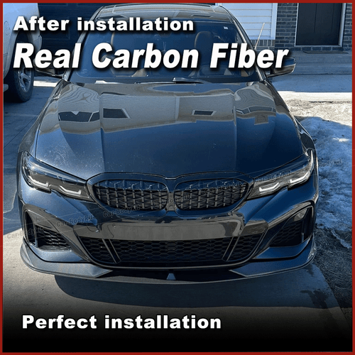 Carbon Frontlippe Frontspoiler Frontansatz Passt für BMW 3er G20 M340i M Paket - Picture 6 of 12