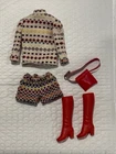 Vintage Barbie The Short Set 1972 #3481 Complete Out fit with Boots & Purse