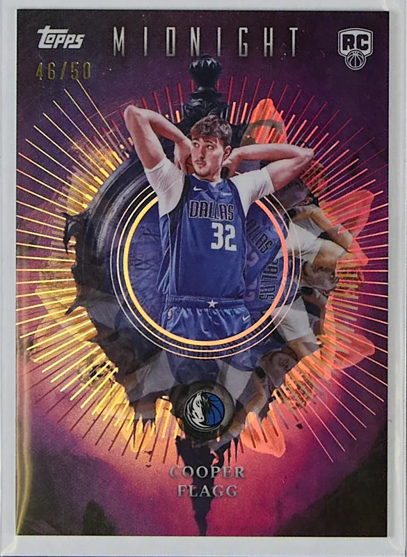 2025 Topps Midnight IN-16 Cooper Flagg /50 Insomnia Rookie (RC) Magic ROTY