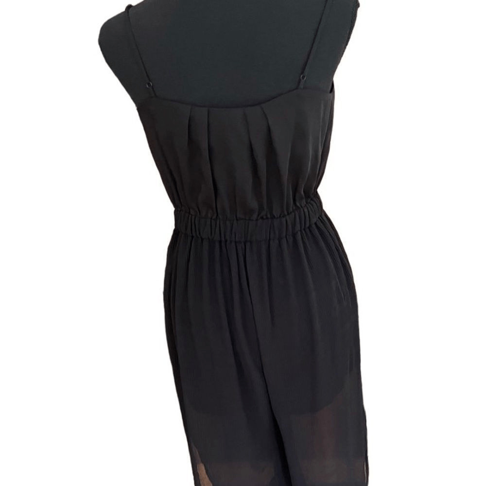 BCBGeneration black spaghetti strap jumpsuit w/  … - image 5