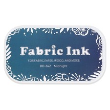 Ink Pads for Stamps, 3.7x2.2 Inch Fabric Ink Pad, Midnight Blue