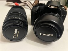 USED Canon EOS Kiss X2 12.2 MP 18-55 F3.5-5.6IS  55-250 F4-5.6IS Lenses Set