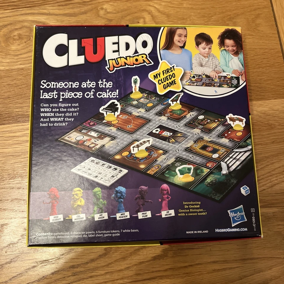 CLUEDO JUNIOR by Hasbro Gaming  - Case of The Missing Cake (5+) VGC - Image 2 of 4