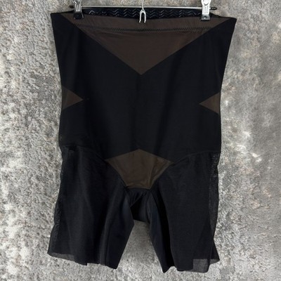 HoneyLove Plus 1X Super Power Short Black Compression Tummy Sculpting Shapewear