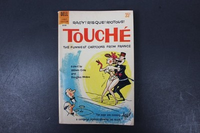 Touche William Cole Douglas McKee 1961 First Edition French Cartoons Humor Dell