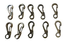 Lot 10 Mini SF Alloy Spring Carabiner Clip Keychain Crafts Snap Camping Hooks 1