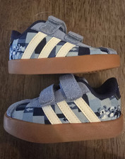 adidas x Disney Mickey Mouse Kids Hook Loop Strap Sneakers Blue/Gray US 5K