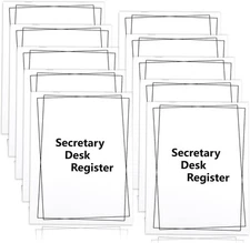 10 Pieces Checkbook Transaction Register 6.4 * 8.25inch * 