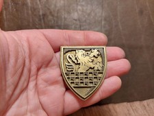 BUCHBINDER Messing Präge Stempel WAPPEN LÖWE HERALDIK Buchbinden BUCHBINDEREI