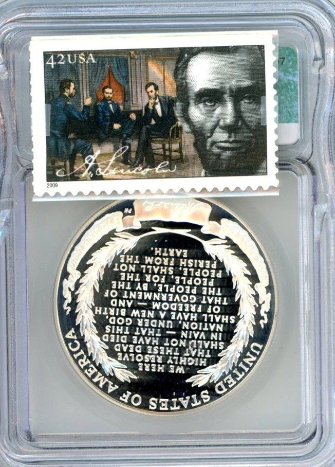 2009-P Lincoln Bicentennial Silver Dollar – ICG PR69 DCAM Proof .900 Silver $1 - Image 2 of 2