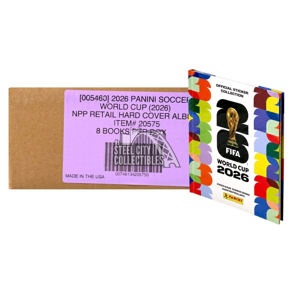 2026 Panini FIFA World Cup Soccer Sticker Hardcover 8-Album Case