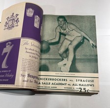 1955&ndash;56 Madison Square Garden Basketball Programs &ndash; Complete Bound Season | New 
