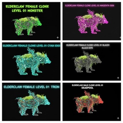 Elderclaw Clone Level 01 Colors Ark Ascended Pve Official-Asa-dinos PC/XBOX/PS5