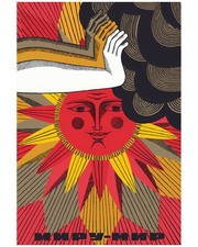Vintage Soviet Poster Print "Peace To The World" Sun Hands Propaganda Art T-Shir