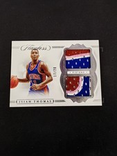 2019-20 Panini Flawless Isiah Thomas Dual Game-Worn Patch #DP-ITH HOF 17/20