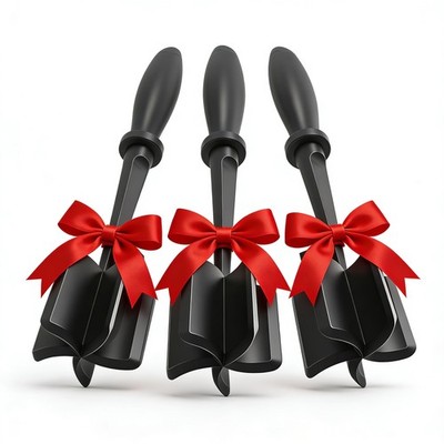 3PC Meat Chopper with 5 Curved Blades, Ground Beef Normal, Black
