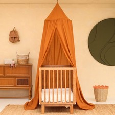 Caramel Kids Bed Canopy for Child Bedroom  Nursery Crib Hanging Curtain  Ba...