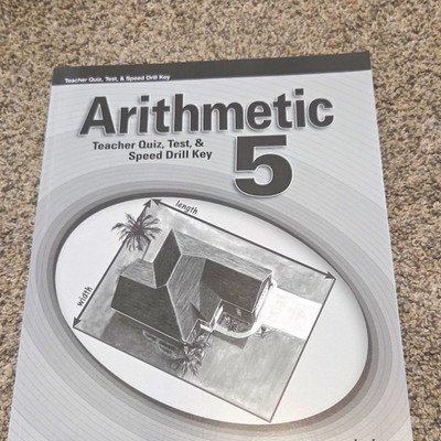 Abeka Arithmetic 5 Teacher's Edition Quiz, Test & Speed Drill Key Book