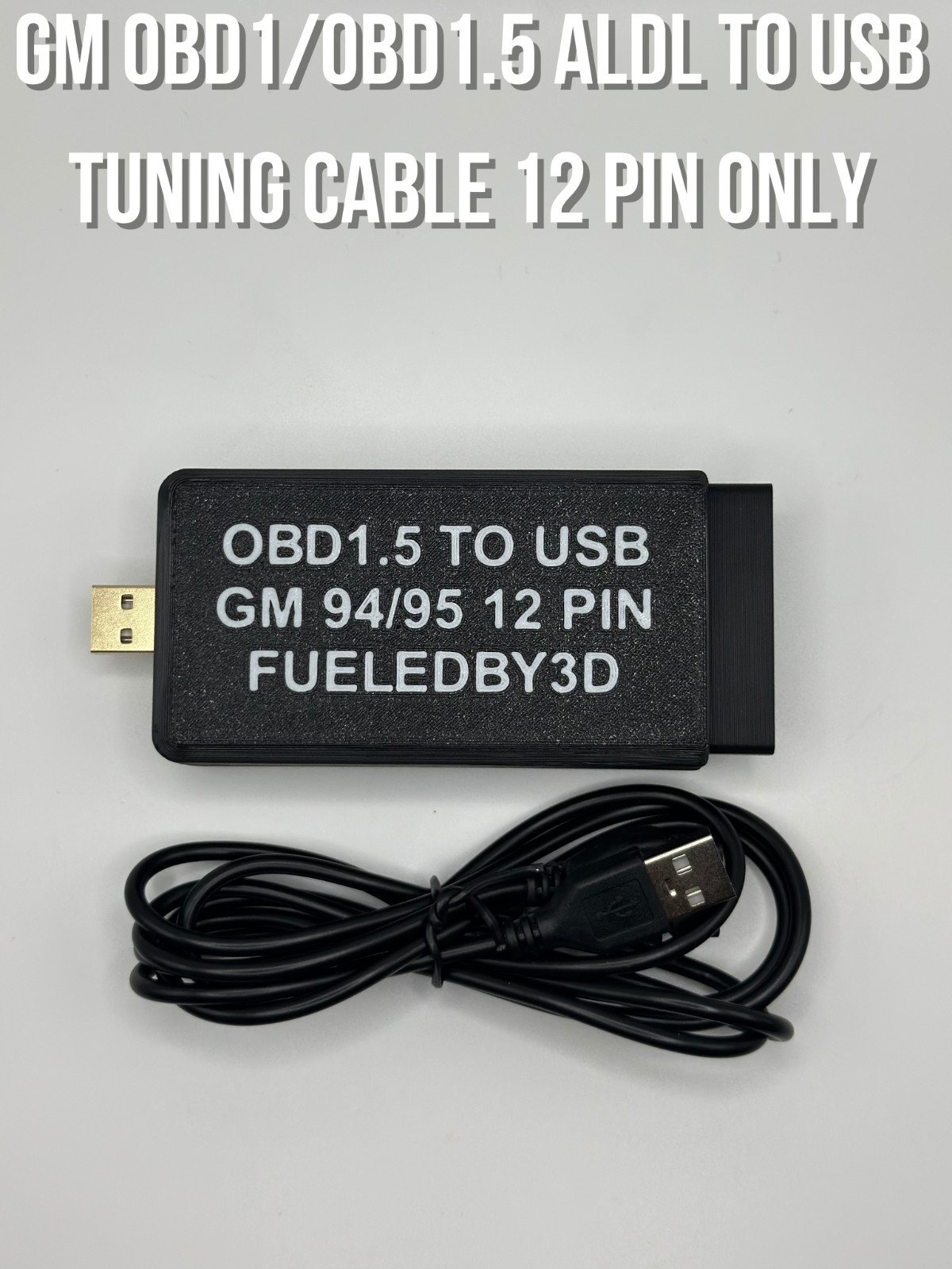 1994-1995 GM OBD1/OBD1.5 ALDL to USB 12 PIN Tuning Cable Chevrolet Pontiac Buick