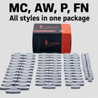 400 Pcs ASSORTMENT CLIP-ON WHEEL WEIGHT BALANCE P AW MC FN STYLE .25 .50 .75 1oz