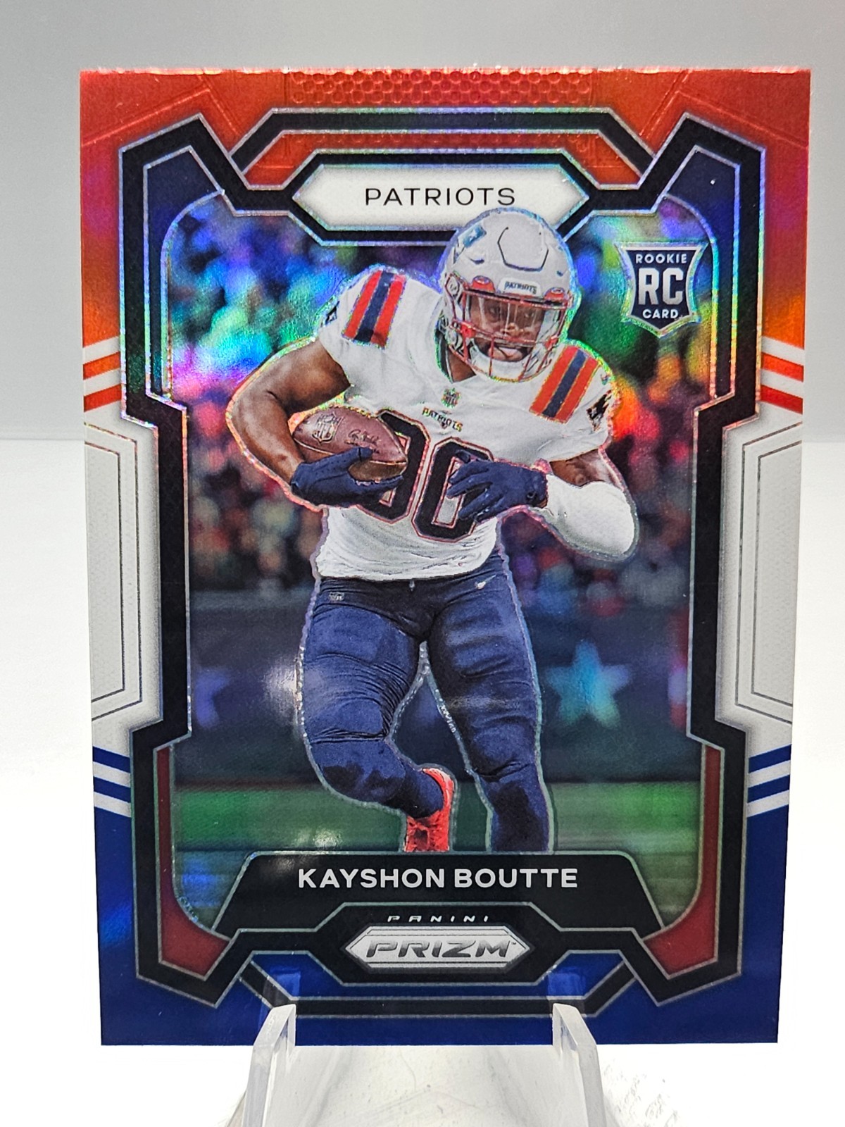 2023 Panini Prizm - Rookies Kayshon Boutte #370 Red White & Blue Prizm (RC)
